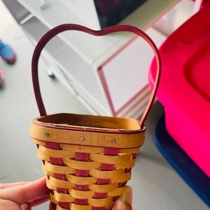 Longaberger Hearts Delight Basket and Liner